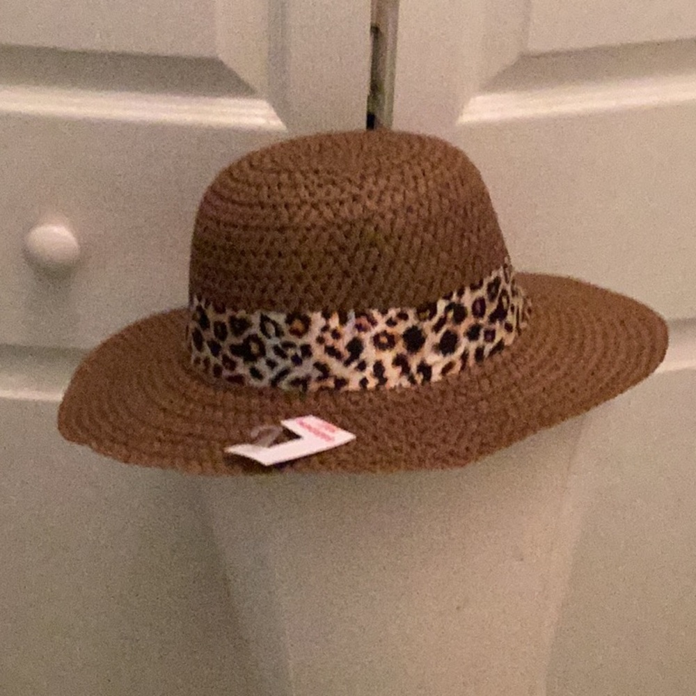 🐆NWT Fun Leopard 🐆 Style Garden or Beach Hat Makes Perfect Gift 🐆